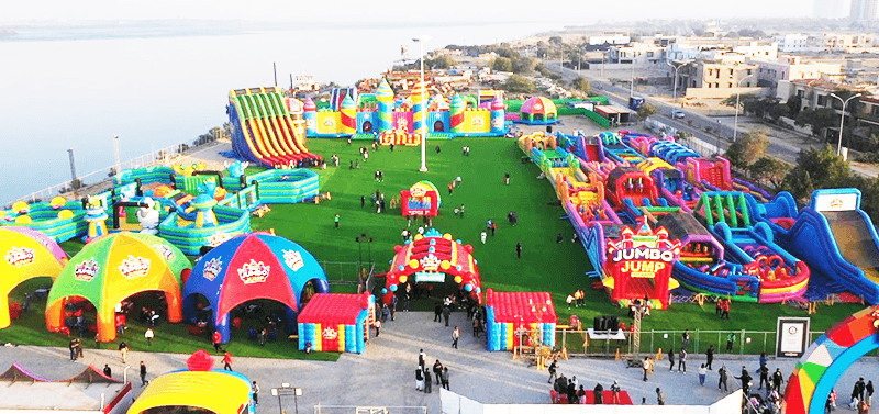 Welcome to Jumbo Jump, the largest Jumping Castle in the world located in Karachi 🇵🇰